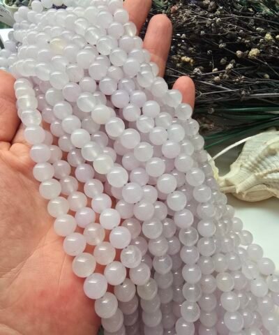 8 MM Küre Kunzit Ceyt Kuvars Taşı - Görsel 2