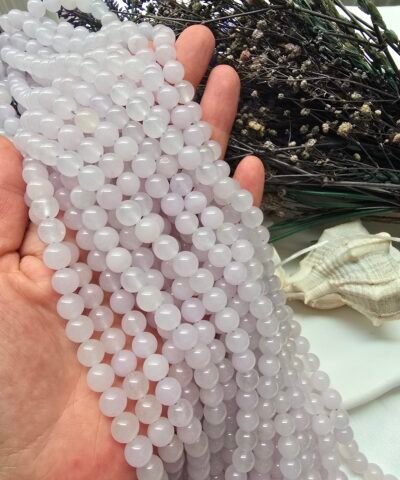 8 MM Küre Kunzit Ceyt Kuvars Taşı - Görsel 3