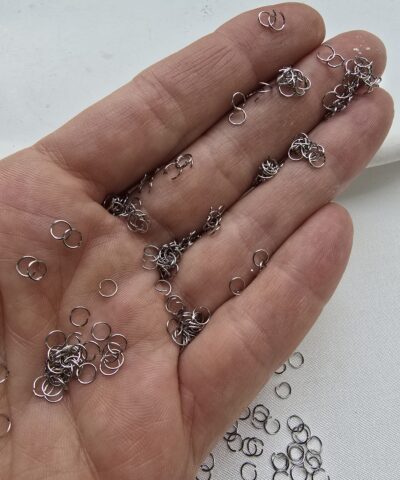 0.4x4 MM Stainless Steel Siyah Çelik Halka