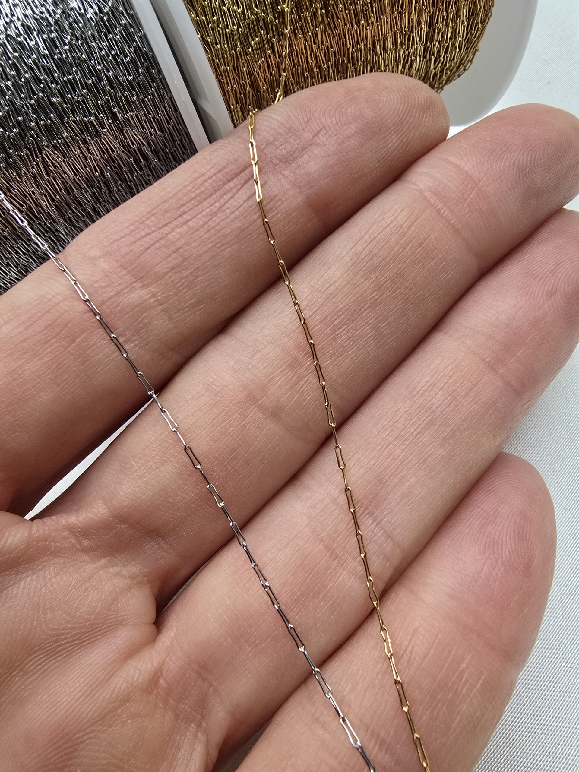 0.3 MM Ezik Halka Kıl Çelik Zincir